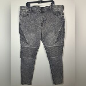 NovaMen acidwash jeans size 42 moto Biker Great condition!
